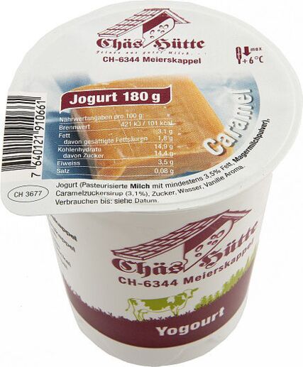 Caramel-Jogurt von der Chäs Hütte in Meierskappel