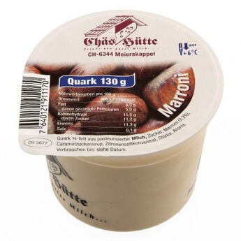 Marroni-Quark von der Chäs Hütte in Meierskappel