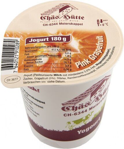 Pink Grapefruit-Jogurt von der Chäs Hütte in Meierskappel