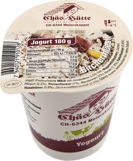 Birchermüesli-Jogurt von der Chäs Hütte in Meierskappel